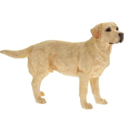 Image of Dog Ornaments Figure Gifts Statues (Golden Labrador Statue)