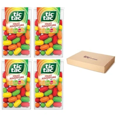 Image of 4 x Fruit Adventure Tic Tac Mint Sweets For Little Moments of Refreshment Sold By VR Angel