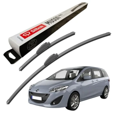 Image of Silbak Windscreen Wipers, for MAZDA 5 (02/2005 &gt; 12/2010) Wiper Blades, 650mm/400mm