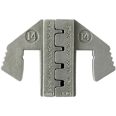 Image of TOOLCRAFT PLE 0I4 Crimping Inserts, Flat Connector, Range: 0.1 to 2.5 mm², Suitable for Brands (Pliers): PZ