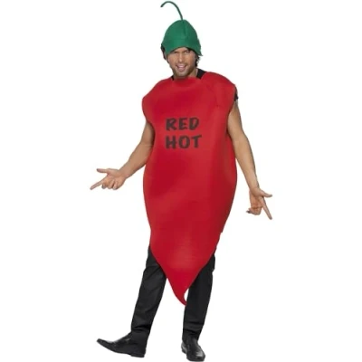 Image of Smiffys Chilli Pepper Costume, Red, M Size 38 in 40