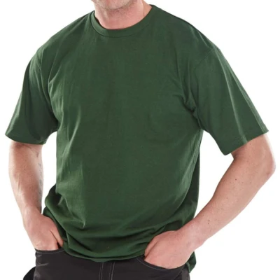 Image of Click Heavy Weight Tee Shirt Bottle Green Medium