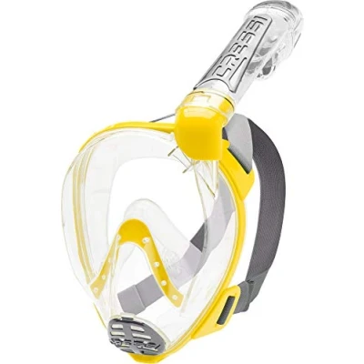 Image of Cressi Duke Full Face Snorkel Dry Mask Available in Standard Version or with Action Cam Holder, Adult Unisex