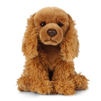 Image of Living Nature Cocker Spaniel, Realistic Soft Cuddly Dog Toy, 22cm