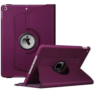 Image of Fintie Rotating Case for iPad 9th Generation (2021) / 8th (2020) 7th Gen (2019) 10.2 Inch 360 Degree Stand Cover with Pencil Holder, Auto Wake Sleep, Purple