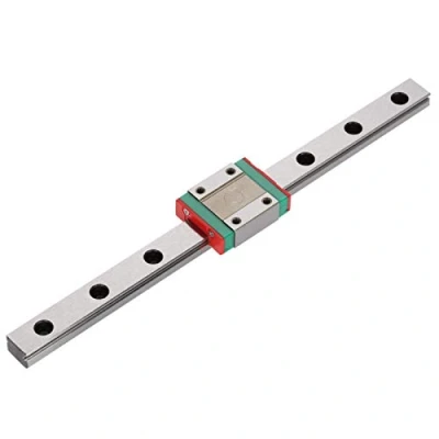 Image of Miniature Linear Rail Guide, 1pc LML12B Guide 12mm Width + Slide Block for Hardened Motion Rods/Shafts/Guides (200mm)