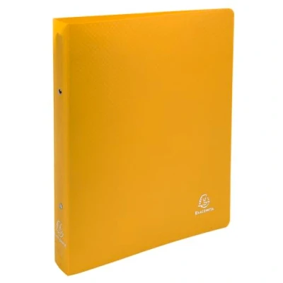 Image of Exacompta Ref. 54696E Set of 5 semi rigid OPAK binders 2 round rings diameter 30 mm Spine 40 External dimensions: 32 x 26.8 cm Format to file A4 Maxi Colour: yellow