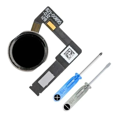 Image of MMOBIEL Home Button Compatible with iPad Pro 10.5/12.9 inch Flex Cable Connector Replacement Incl. Screwdrivers Black