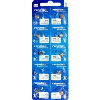 Image of Renata 319 Lot de 10 piles bouton pour montre