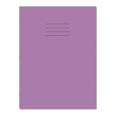 Image of Hamelin A4+ Exercise Books 8mm Ruled &amp; Margin 80 page 45 pack in Purple