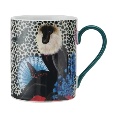 Image of Mikasa x Sarah Arnett 350ml Mug with Peacock Print