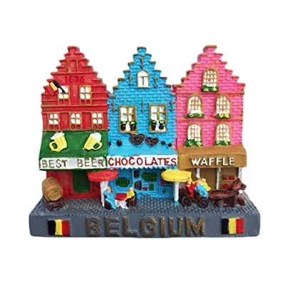 Image of 3D Belgium Refrigerator Magnet Travel Sticker Souvenirs,Resin Home &amp; Kitchen Decoration,Belgium Fridge from China