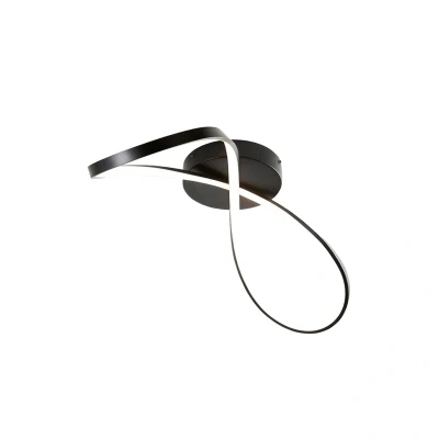 Image of Spa Dafni LED Flush Ceiling Light 32W Cool White Matte Black