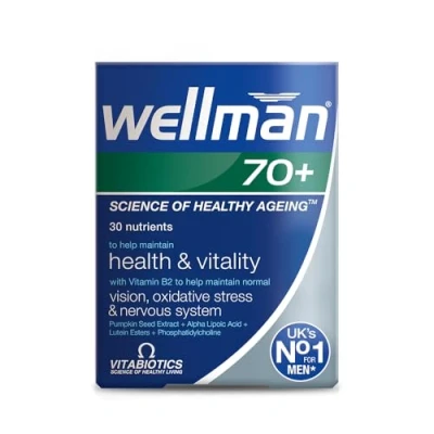 Image of Wellman Vitabiotics 70+ 30 Count (Pack of 1)