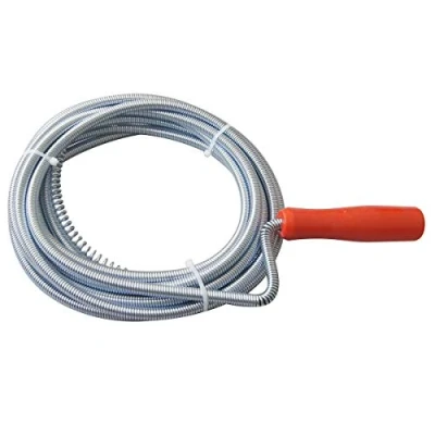 Image of KATSU Drain Cleaner unblocker Auger Flexible Snake Wire 5m x 9mm for Kitchen Sink Plumbing Pipe Cleaning 318709