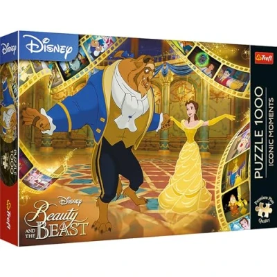 Image of Trefl Premium Plus Quality Iconic Moments: Beauty and the Beast Jigsaw Puzzle 1000 Pieces, Most Loved Characters Series, Perfectly Matching for Adults Children from 12 Years