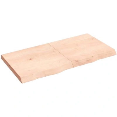 Image of vidaXL Table Top 120x60x(2 6) cm Untreated Solid Wood Oak