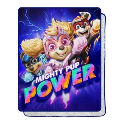 Image of Northwest Paw Patrol Silk Touch Sherpa Throw Blanket, 40&quot; x 50&quot;, Mighty Trio