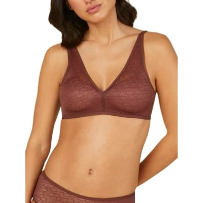 Image of Triumph Women&#039;s Signature Sheer P EX Bra, Decadent Chocolate, 36B