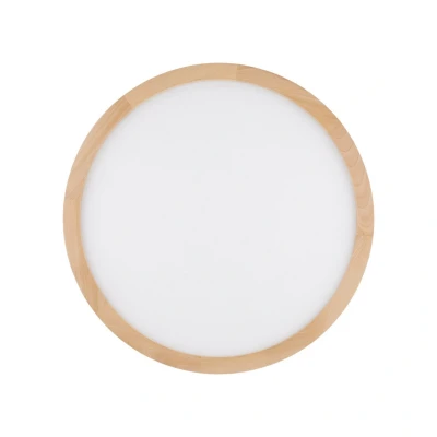 Image of TK Lighting Aqua LED panel, beech, Ø 52.5 cm, 45 W