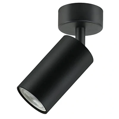 Image of Maclean MCE451 B Ceiling and Wall Lamp Spot Moving Aluminium, 1xGU10, 55x100mm, Matte Black (1 Piece)