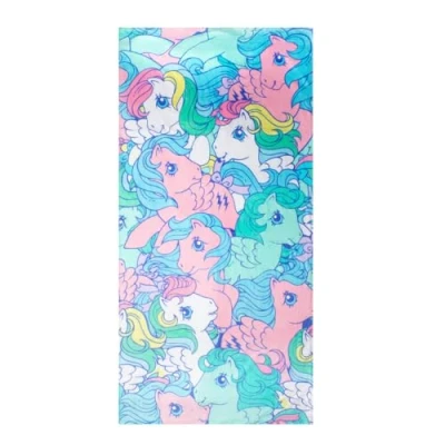 Image of Franco Collectibles My Little Pony Retro Super Soft Cotton Bath/Pool/Beach Towel, 60 in x 30 in, (Official Licensed Product)