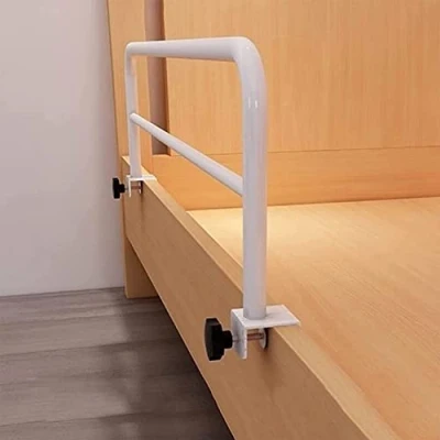 Image of Adjustable Bed Rail for Elderly Adults, clip on Medical Safety Rails, Bedside Fall Safe Prevention Grab Bar, Assist Rail, Student Dormitory pregnant women, disabled people