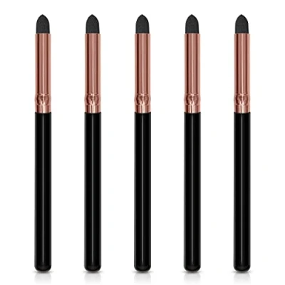 Image of UorPoto Eyeliner Smudge Brush Pointed Pencil Stick Set,5Pcs Professional Sponge Blending Makeup Tool for Eyeshadow Eyebrow Reusable Tip Applicator