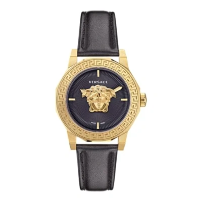 Image of Versace Medusa Deco WoMens Black Watch VE7B00223 Leather (archived) One Size