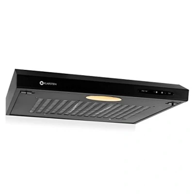 Image of Klarstein UW60BL Extractor Cooker Hood (115W, 210m3/h, Stainless Steel) Black