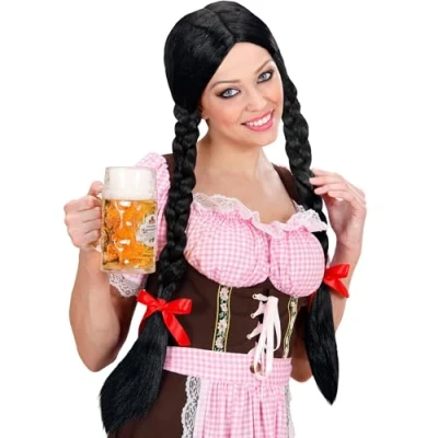 Image of Gretel Long Plaits Blonde Wig for Hair Accessory Fancy Dress