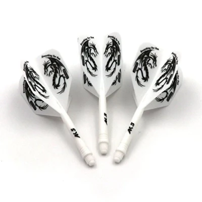 Image of CUESOUL ROST Integrated Dart Shaft and Flights,big wing shape,Set of 3 pcs Dragon Pattern(CSAK 5JL2)