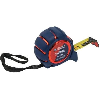 Image of Spear &amp; Jackson 30435HD Heavy Duty Soft Feel Tape 5m