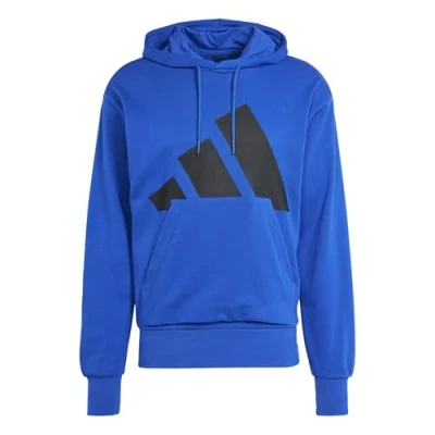 Image of adidas Men&#039;s ESSENTIALS BIG LOGO FRENCH TERRY HOODIE, team royal blue/black, L