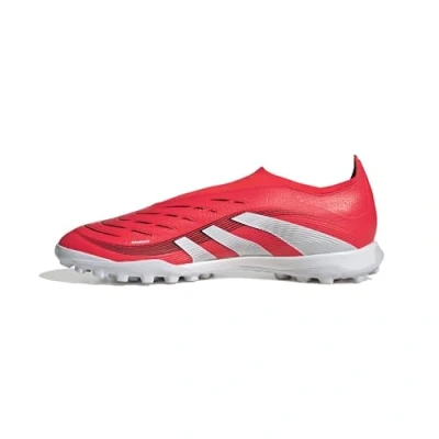 Image of adidas Performance Predator League Laceless turf Astro trainers, Men&#039;s, Size: 9, Lucid red/footwear white/core black Textile/synthetics