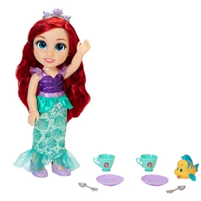 Image of Disney Princess Doll Tea Time with Ariel and Flounder (3+ Years)