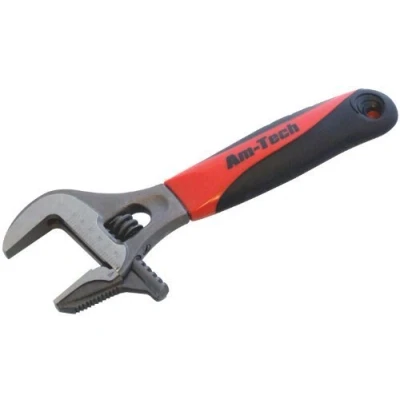 Image of Amtech 2 In 1 Adjustable/ Pipe Wrench With Wide Jaw by Am Tech