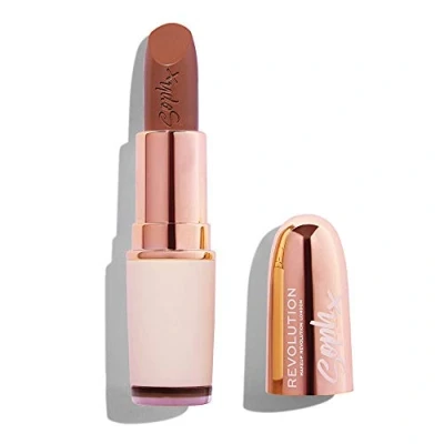 Image of Makeup Revolution Soph X Nude Lipstick Fudge Brown Lip Stick