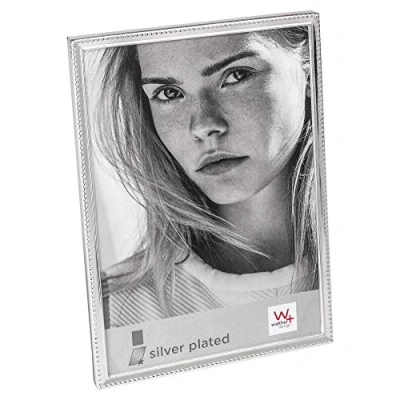 Image of walther Design Picture Frame Silver 10 x 15 cm Real Plated with Tarnish Protection Cosima Portrait BH015S