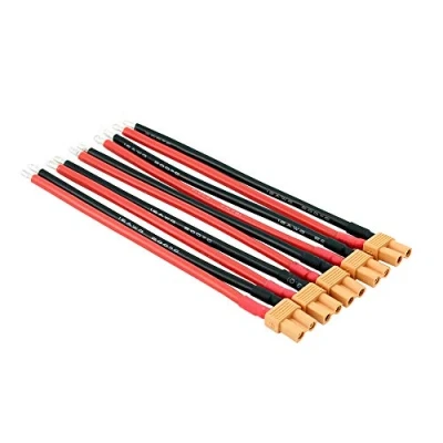 Image of BDHI 5pcs XT30 / XT 30 Female Connectors w/ 10cm 16awg Wire for Turnigy Zippy(BDHI 19)