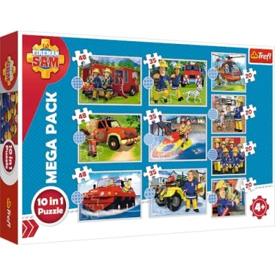 Image of Fireman Sam, 10 in 1 Puzzle (Children&#039;s Puzzle)