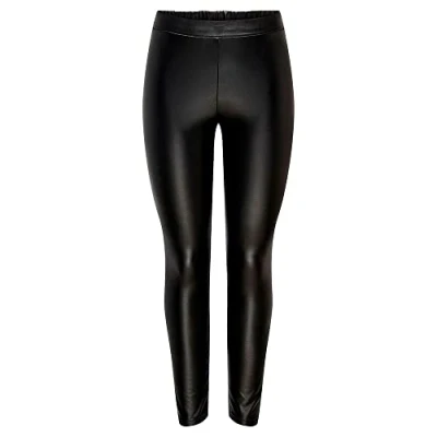 Image of JDY Women&#039;s JDYSTINE PU Leggings JRS NOOS, Black, S
