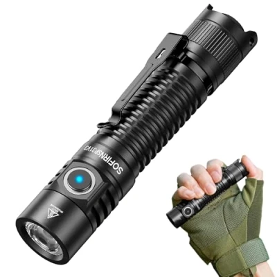 Image of Sofirn SP31V3 Tactical Torch 2000 Lumens 269 Meters Rechargeable LED with Dual Switch, Pocket Handheld Torches for Emergency Camping Outdoor Hiking