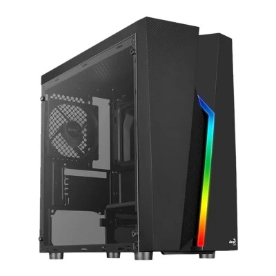 Image of AEROCOOL Bolt Mini Tempered Glass Micro ATX Tower PC Case Black, Black