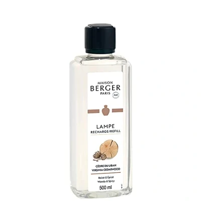 Image of Maison Berger Virginia Cedarwood Lamp Refill Ready to Use Perfumes &amp; Purifies Delicate, Even Long Lasting Diffusion 500ml
