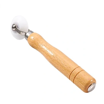 Image of Aramox Internal External Corner Wallpaper Seam Roller Seamed Home Wall Paper Hand DIY Tool Solid Wood Handle