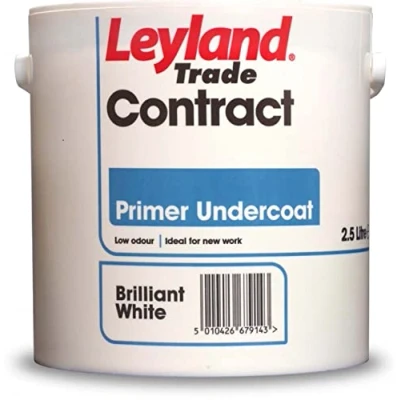 Image of Leyland Trade 300875 Contract Primer Undercoat Brilliant White 2.5L