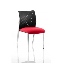 Image of Academy Visitor Chair Cherry Colour Seat Without Arms KCUP0009