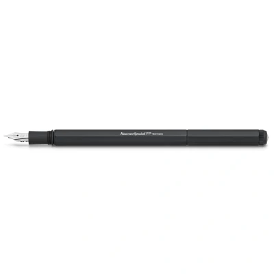 Image of Kaweco SPECIAL Fountain Pen Black I Premium Aluminium for Ink Cartridges Exclusive 17 cm Nib: EF (Extra Fine)