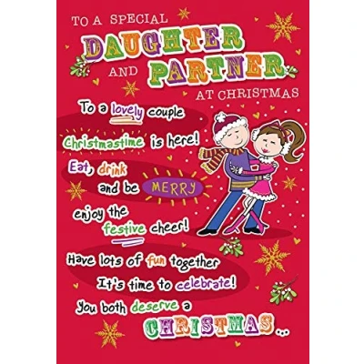 Image of Christmas Card Daughter &amp; Partner 9 x 6 inches Regal Publishing
